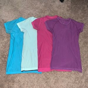 Lot - 4 lululemon Swiftly Tech Short Sleeve shirts